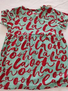 Softsen Blue Printed Frock ( Girls) | Chest 22| Length 16
