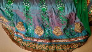 Designer Lehnga Saree With Stiched Blouse