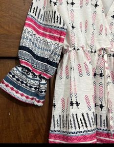 Boho Chic Striped Mini Dress