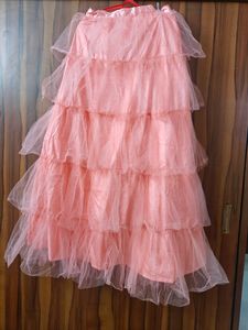 Peach Net Lehanga
