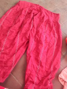 Peach Embroidered Kurta sets
