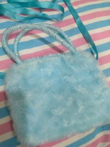 Cute Blue Teddy Bear Pouch 🩵