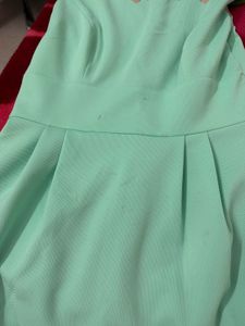 Chic Mint Cut-Out Dress