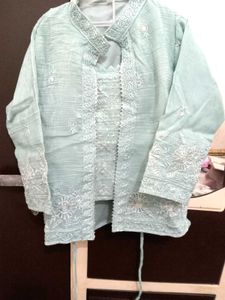 wedding latest heavy indo western dress with shrug