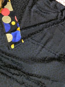 Stylish Saree with Colorful Polka Dots