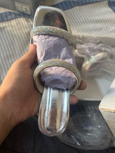 Sparkling Strappy Block Heels