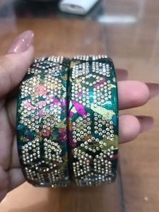 Premium Designer Bangles with Stone Work