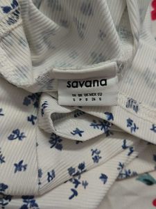 Cute Floral Print Crop Top