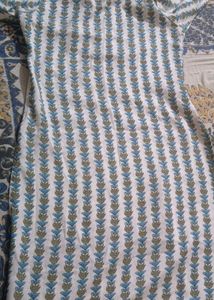 women off white cotton kurta