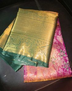 stunning 3D shine rich look lite weight Silk Saree