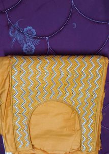 Unstitched Suit Set With Bottom And Dupatta