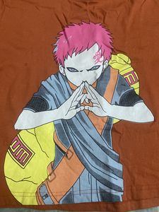 Naruto Gaara Anime Oversized Crop Tshirt