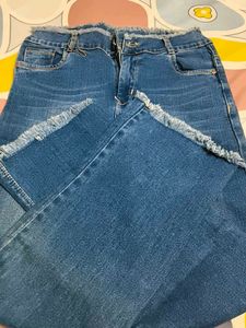 Denim bootcut blue jeans