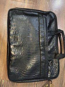 Stylish Faux Croc Laptop bag