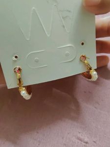 Pearl Hoop Earrings
