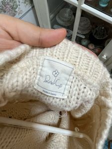 KOREAN Cosy Off White Knitted Sweater