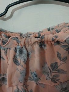 Chic Floral Off-Shoulder Tiered Dress