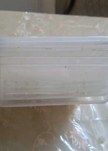 Set of Clear Plastic Storage Containers
