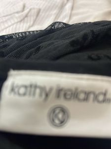 Kathy Ireland Black Lace Blouse
