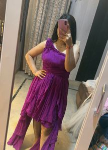 Stunning Purple One-Shoulder Dress 👗