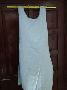 Elegant Grey Chikankari Kurta set with inner