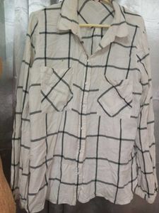 ESPRIT Monochrome Checkered Button-Down Shirt