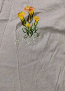 Pastel Floral Embroidered T-Shirt