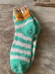 Cozy Striped Fuzzy Socks