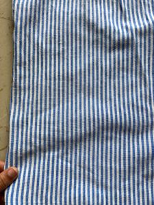 Blue Striped Button-Up Shirt
