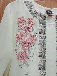 Elegant Embellished Kurta With Duppata