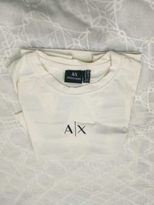 brand armani exchange White T-Shirt