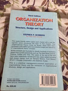 Organisation Theory - Stephen P Robbins