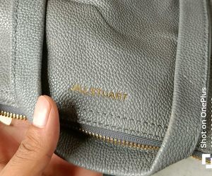brand JILLSTUART Chic Grey Leather Shoulder Bag