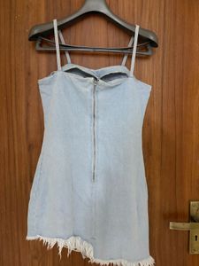 Light Wash Denim Mini Dress