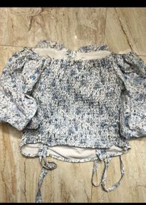Floral Print Off-Shoulder Top