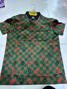 Gucci LV Print Polo tShirt size l import clothes