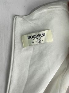 White Puff Sleeve Button-Up Midi Dress