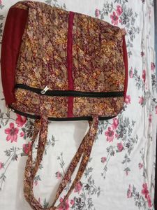 Quilted Floral Tote Bag