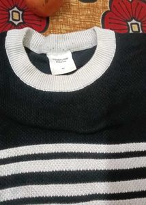 Men's Black Striped T-Shirt