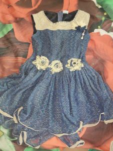 Sparkly Blue Party Dress for kids