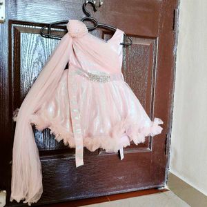 Beautiful baby girl dress with attached duppata