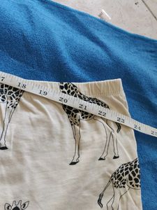 Cute Giraffe Print Pajama Shorts