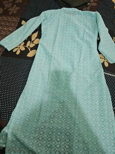 Elegant Light Blue Chikankari Kurta