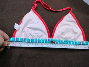 Red Polka Do🤎t Bikini Top
