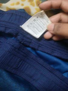 Blue Jogger Pants with Zipper Pockets