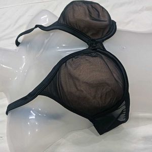 Elegant🪔 Black Sheer Bra