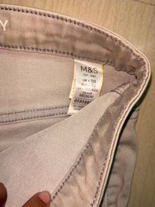 Women's Beige Skinny Fit Pants