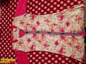 Vibrant Floral Print Kurta