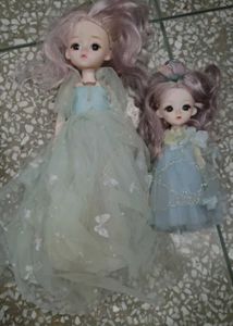 cute dolls set movable joints 3d eyes