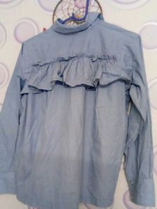 Classic Blue Striped Button-Up Shirt